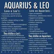 Aquarius Leo Relationship Listed Above Are The Positive Aspects Of A Relationship Friendship And The Potential Leo And Aquarius Aquarius Truths Aquarius