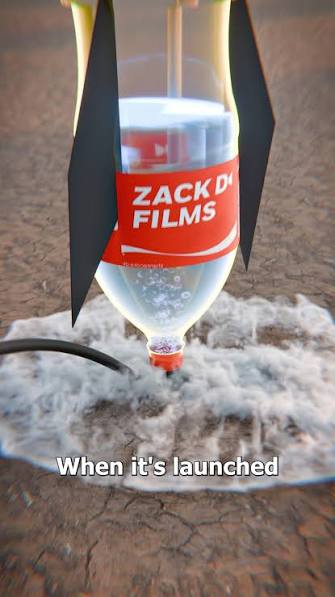 How Does A Soda Bottle Rocket Work 😮 | Zack D. Films | Facebook