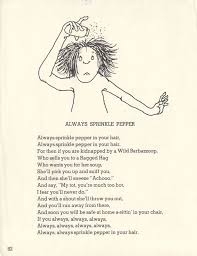 Shel Silverstein Always Sprinkle Pepper Poetry Station Silverstein Poems Shel Silverstein Poems Kids Poems