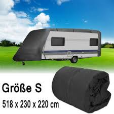 Xxl wohnwagen garage für wohnmobile und caravans. Wohnwagen Schutzhulle Gr S Caravan Abdeckung Abdeckplane Garage 518x230x220 Cm Ebay