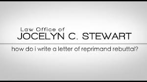 When the warning is giving in a documented form it is called letter of reprimand, warning letter or admonition letter. Rebuttals To Letters Of Reprimand Law Office Of Jocelyn C Stewart