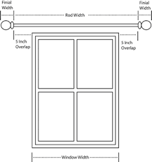 measure for drapery rods curtain rods