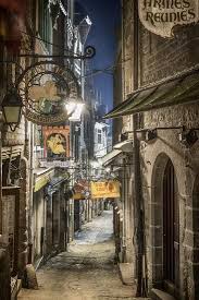 Mont Saint Michel La Grande Rue Photographic Print Philippe Manguin Art Com Places To Travel France Travel Places To Visit