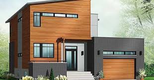 Plan 22392dr Contemporary House Plan With Sunken Foyer Modern Style House Plans Contemporary House Plans Contemporary House