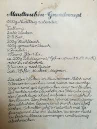 Gute Maultaschen In Berlin Oma Lisbeths Maultaschen Maultaschen Rezept Schwabische Rezepte Schwabische Gerichte