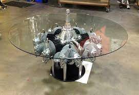 Pratt & whitney merchandise store offers a wide array of promotional merchandise, mugs, pens, bags, aircraft models, apparel, drinkware, gifts and more. Continental Radial Engine Table By Motoart Automotive Decor Engine Table Stainless Steel Furniture