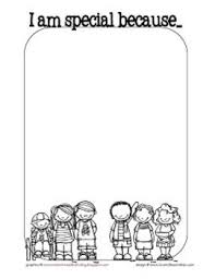 I Am Special Because Worksheet Bing Images I Am Special Preschool Friendship All About Me Activities