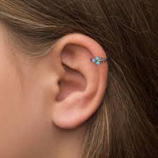 Opal Tragus Hoop Surgical Steel, Conch Hoop, Clicker Hoop, Cartilage Hoop  Earring, Tragus Ring, Forward Helix Jewelry, Rook Earring