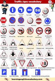 Highways Streets Roads Signs Vocabulary Pdf English Vocabulary Vocabulary English Words
