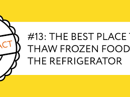 The Best Place To Thaw Frozen Food Kitchn