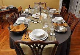 Pick a level of formality for your table that suits to give your dining table a formal and elegant feel, start by using a tablecloth. Favourite Homes How To Set Your Dining Table For Guests Facebook