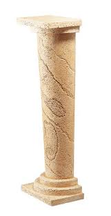 Large scale plaster ionic column pedestal. Colored Round Column Pedestal T 17 Plaster 18x84x28 Pedestals And Decoration