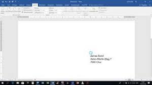 Vorlage für einen privaten k. 17072018 Word 2016 Adresse In Einem Briefumschlag Mit Einem Fenster Youtube