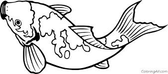 Zentangle doodle coloring pages for adults. Easy Koi Fish Coloring Page Coloringall