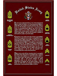 Creed Of The Noncommissioned Officer Non Commissioned Officer Soldiers Creed Army Soldier