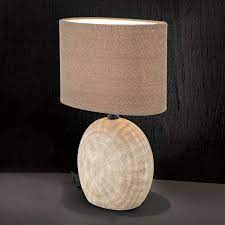 keramik tischleuchte ethno 52 cm braun fuss cotto jetzt bestellen unter https moebel ladendirekt de lampen tischleuchten be lamp table lamp fabric lampshade