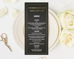 Get inspired by 168 professionally designed dinner menus templates. Wedding Menu Template Menu Card 4x9 Wedding Menu Printable Etsy