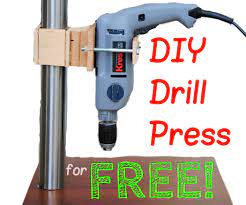 Build Your Own Drill Press For Free Learn Woodworking Woodworking Tips Drill Press