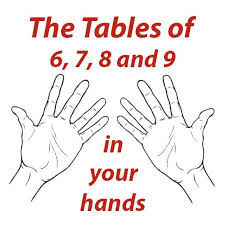 Tables Of 6 7 8 And 9 In Your Hands Homeschool Math Teaching Math Math Tricks