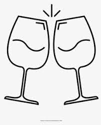 Experiment with food coloring shades until you find a color that you'd like to dye the glass. Wine Glass Drawing Png Images Free Transparent Wine Glass Drawing Download Kindpng