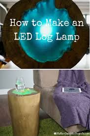 Led Hollow Log Lamp Diy Resin Projects Diy Resin Lamp Diy Resin Crafts