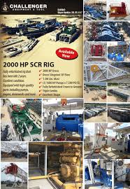 Check Out This 2000 Hp Scr Rig On Challenger Equipment Tool S Profile Page Tradequip Com Tradequipinternational Theene Oilfield Drilling Rig Oil And Gas