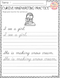 Winter Cursive Handwriting Practice Cursive Handwriting Practice Handwriting Practice Cursive Handwriting