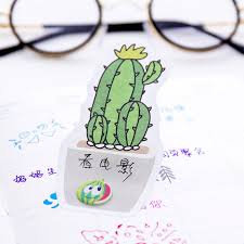 Nos encantan los cactus para decorar. Bloc De Notas Kawaii Pegatinas Adhesivas De Cactus Para Decoracion De Oficina Suministros Escolares Libreta De Escritorio 1 Uds Message Pad Sticky Notesmemo Stickers Aliexpress