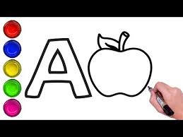 Easy Way To Draw Picture With Alphabet A Apple Aeroplane And Ant Learning Alphabet For Kids Learning The Alphabet Alphabet For Kids Kids Learning Alphabet