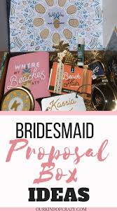 Please do not feel obligated to make a proposal box and feel forced to make one fit in your budget. Bridesmaid Proposal Ideas
