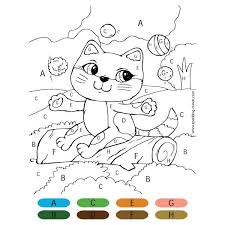 Download kitten pictures to color and use any clip art,coloring,png graphics in your website, document or presentation. Kitten Color By Letter Sparkling Minds