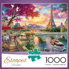 Escapes Vive La Paris 1000 Piece Jigsaw Puzzle Buffalo Games Puzzel Games Jigsaw Puzzles