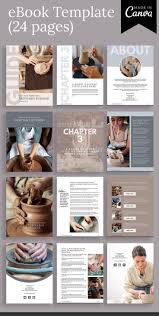 Maker Canva Ebook Template For Bloggers And Course Creators For Designing Info Products And Lead M In 2020 Ebook Template Ebook Design Online Graphic Design