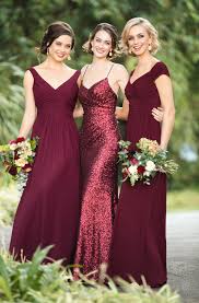 Trends We Love Mixed Berry Bridal Parties Pretty Happy Love Wedding Blog Essense Designs Wedding Dresses Bridesmaid Dresses Burgundy Bridesmaid Dresses Bridesmaid