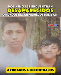 🔴🇪🇨 #ATENCIÓN 🔴 Alexander Lema Pilco y Edwin Lema PILCO de 14 y 16 años  de edad, oriundos de san Miguel de Bolívar se encuentran desaparecidos  desde el miércoles 26 de diciembre