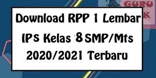 Berikut contoh rpp ips kelas 8 semester genap 1 lembar silakan. Guru Berbagi Rpp 1 Lembar Ips Smp Mts Kelas 8 Tahun 2020 2021