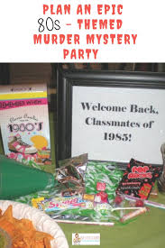 Birthday party planner in noida. 80s Theme Murder Mystery Party Planning Ideas The Gifted Gabber
