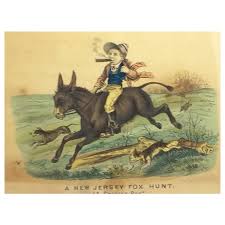 Fox Hunt Lithograph Bombay Company English Style Fox Hunt Art Print, Framed