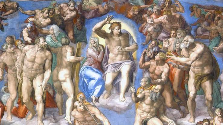 The Last Judgment | Michelangelo, Painting, Self-Portrait, Medium, Date,  Location, & Facts | Britannica