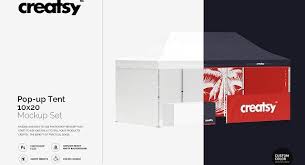 Pop Up Tent 10x20 Mockup