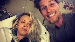 He's a 9 year old ginormous mastiff chunk… Kaley Cuoco Undergoes Shoulder Surgery Just Days After Wedding Husband Shares Photo Hindustan Times
