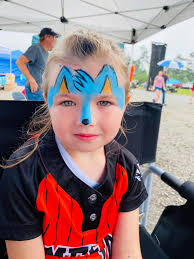Market event face painting success