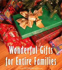 This saves time and money because you don't have to pick out individual gifts. Wonderful Gifts For Entire Families