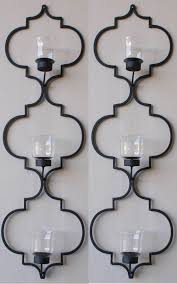 Buy products such as decmode indoor 7w, 19h rustic iron wall sconce brown, set of 1 at walmart and save. Iron Wall Decor Powder Coated With 3 T Lights Candle Wall Sconces Wall Candles Iron Wall Decor