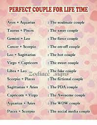 The cancer ♋ and pisces ♓ love compatibility and if these two zodiac signs can be good friends. Perfect Couple For Life Time The Soulmate Couple The Sassy Couple The Fierce Couple Aries Aquarius Taurus Pisces Gemini Leo Cancer Scorpio The On Off Couple Leo Sagittariusthe Hot Couple