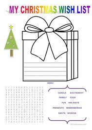 December 21, 2012 at 7:54 am. My Christmas Wish List English Esl Worksheets For Distance Learning And Physical Classrooms
