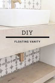 Floating Vanity Diy Modern Bathroom Decor With Images Floating Bathroom Vanities Diy Bathroom Decor Floating Bathroom Sink
