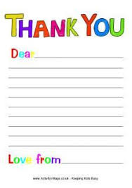 Colored paper thank you cards from melissa esplin. Printables List Letter Template For Kids Thank You Letter Template Thank You Writing