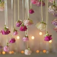 Accent your wedding venue with a hanging flower installation like this, which transitions from light. Trend Alert Hanging Flowers Give Your Wedding A Magical Effect Http Mysweetengagement Com G Floral Wedding Decorations Hanging Flowers Flower Decorations