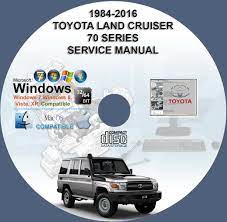 Owner's manual for toyota land cruiser 2005 the manual for use and maintenance of the car toyota land cruiser 2005 release. Toyota Land Cruiser 70 Series 1984 2016 Service Manual Manuals For You